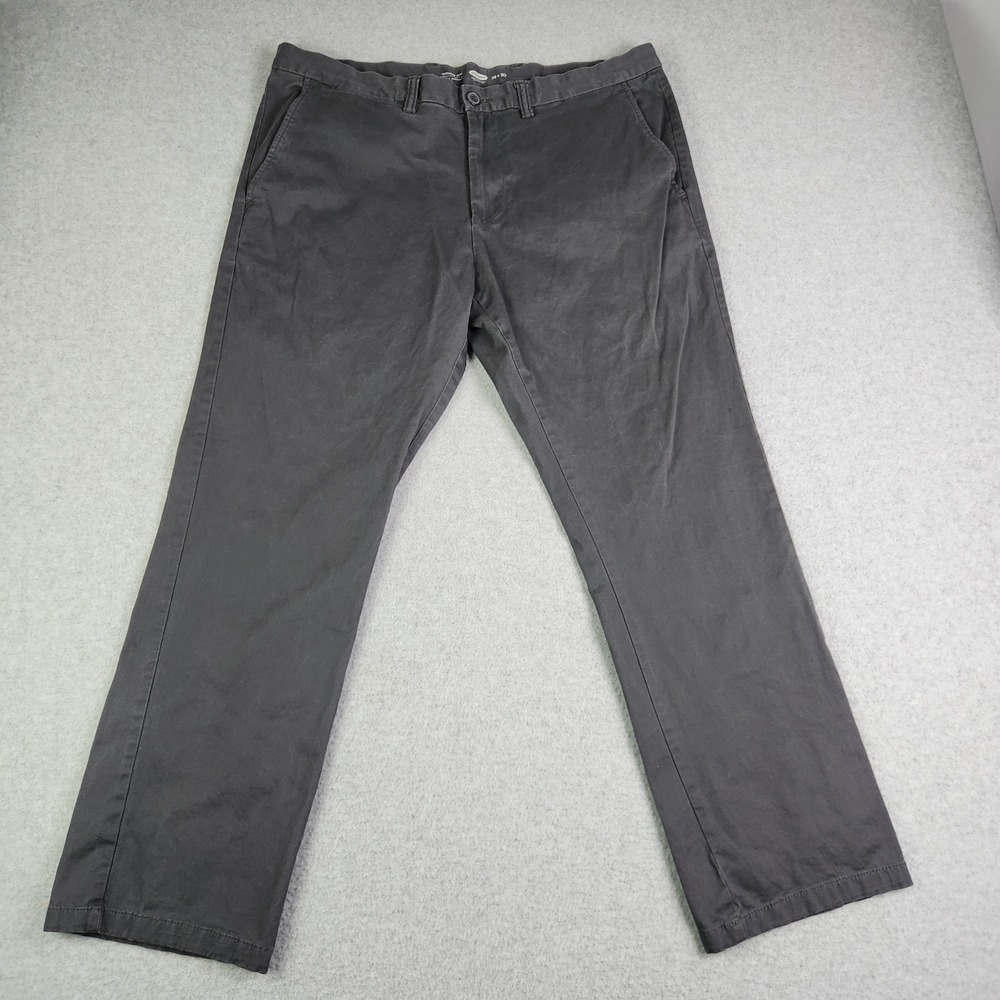 Old Navy Chino Pants Mens 38x30 Gray Ultimate Slim Flat‎ Front Stretch Comfort